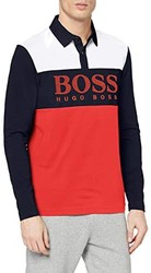 Boss Hugo Boss 雨果·博斯 绿标 Plisy 1 男士时尚拼色长袖Polo衫