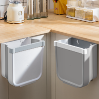 厨房垃圾桶挂式折叠橱柜门专用壁挂圾垃桶小号纸篓厨余垃圾桶家用