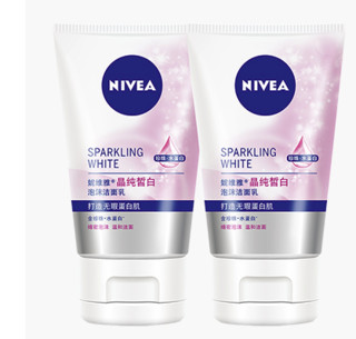 NIVEA 妮维雅 晶纯皙白泡沫洁面乳 100g