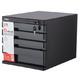 有券的上：M&G 晨光 ADM95297 黑色四层桌面带锁文件柜 单个装 +凑单品