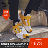 Reebok锐步 运动经典INSTAPUMP FURY OG男女低帮休闲鞋EH2799 EH2799_白色/黄色/黑色 42.5