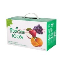 Tropicana 纯果乐 100%果汁饮料礼盒  250ml*8瓶（橙汁*4瓶+苹果汁*2瓶+葡萄汁*2瓶）