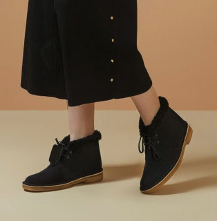 Clarks 其乐 261185994 女士加绒沙漠靴