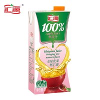 汇源果汁 100%苹果汁 果汁饮料1L*6盒