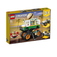 百亿补贴：LEGO 乐高 创意百变系列 31104 汉堡包怪兽卡车