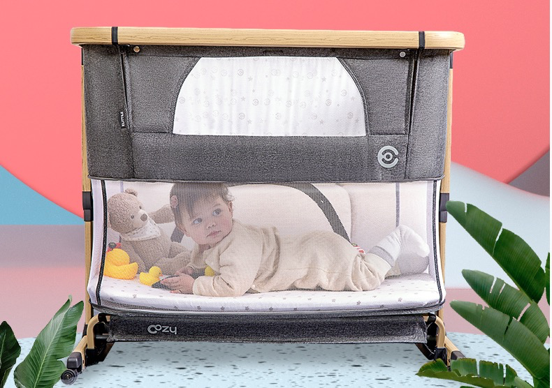 elittile婴儿床便携式可折叠