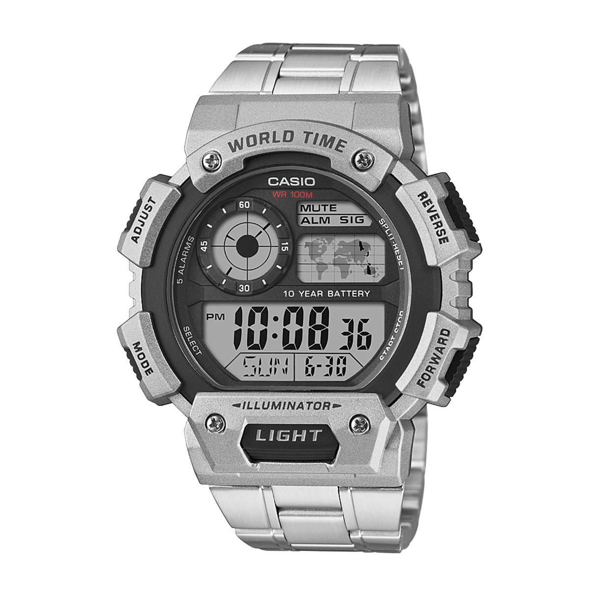 casio卡西欧ae1400系列运动防水石英男士手表