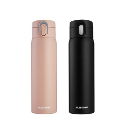 MORITOKU MTWBL-16 304不锈钢保温杯 黑色 500ml