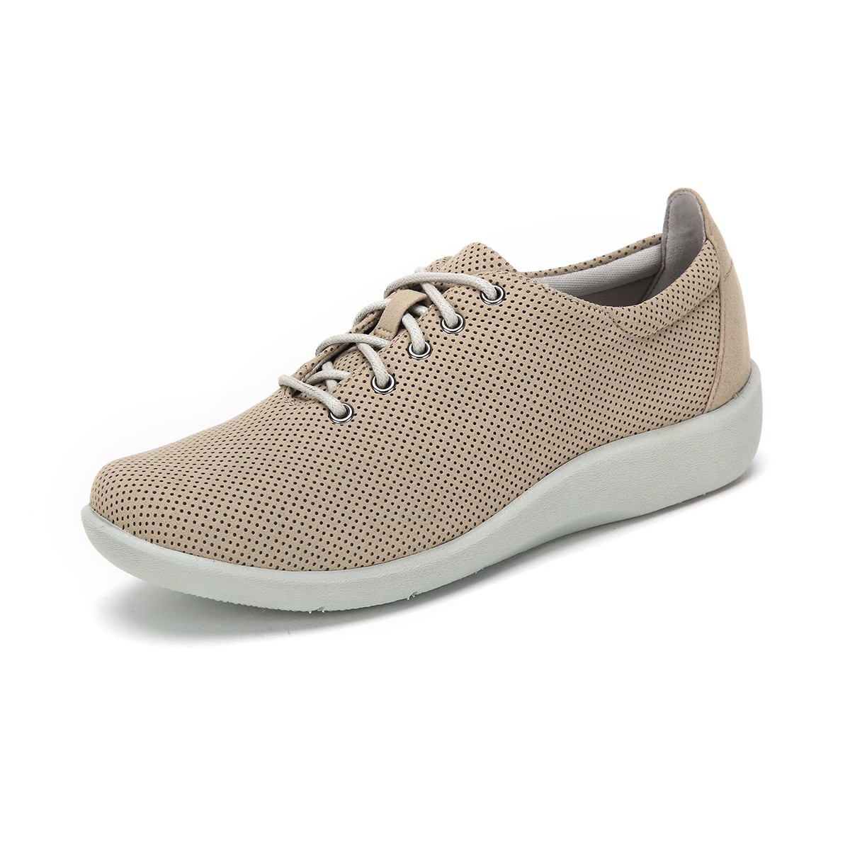 clarks其乐silliantino云步女式网面系带平底鞋
