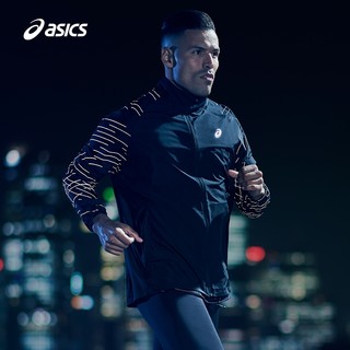 ASICS 亚瑟士 男士跑步夹克 2011A858-002 黑色