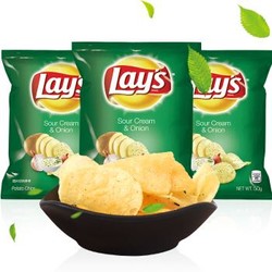 Lay's 乐事 酸奶油洋葱口味薯片 3袋装 共150g *6件