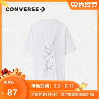 CONVERSE 匡威 All Star 10020850 女款系带短袖T恤