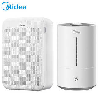 美的（Midea）加湿器+净化器套装组合