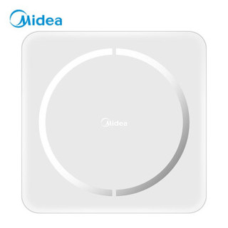 美的（Midea)智能体脂秤 体重秤脂肪秤家用健康秤电子秤 APP蓝牙Led显示健身减肥运动 MS-C1白色