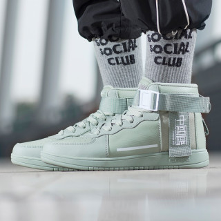 erke 鸿星尔克 复古国潮休闲鞋 51119101222 运动板鞋 灰绿 38