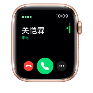 Apple 苹果 Watch Series 5 GPS+蜂窝款 智能手表 40mm 金色铝金属表壳 卡其色回环式运动表带 (GPS)