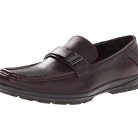 Calvin Klein Quinlan 男款真皮休闲鞋 Dark Brown US7