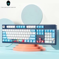 雷神（ThundeRobot）PBT键帽 104键全键无冲 海尔兄弟IP联名定制款机械键盘-cherry红柚