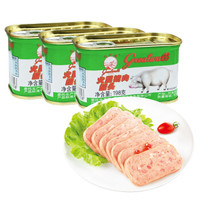 火腿猪肉罐头198g*3方便速食午餐肉火锅泡面搭档