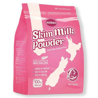 新西兰进口 宝贝AUSBAO脱脂乳粉 成人奶粉900g 中老年青少年成人奶粉 *5件