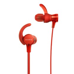 SONY 索尼  MDR-XB510AS 防水运动耳挂式耳机 红色