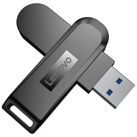 联想小新U盘X3 USB3.1高速闪存盘256G黑色金属旋转车载优盘正版商务U盘