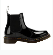 Dr.Martens 马汀博士 2976 PATENT Lamper女士漆皮平底切尔西靴 黑色UK3