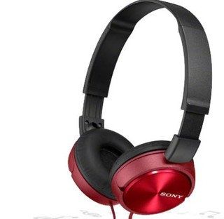 SONY 索尼 MDR-ZX310 耳罩式头戴式有线耳机 红色