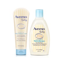 9日0点：Aveeno 艾维诺 燕麦婴儿保湿润肤乳 227g+洗发沐浴露二合 354ml *3件