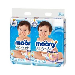 Moony纸尿裤M64片*2包+M64片*1包 +凑单品