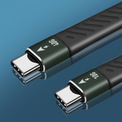 JEYI 佳翼 USB3.1 雷电3数据线 15厘米（40Gbps、60W）