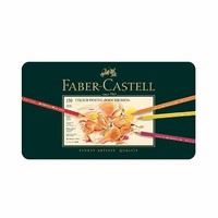 中亚Prime会员：Faber-Castell 辉柏嘉 110011 - POLYCHROMOS 艺术家级油性彩色铅笔，金属笔盒，120支