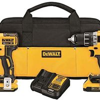 DEWALT DCK283D2 MAX XR 20V 锂离子电池电钻+冲击起子套装