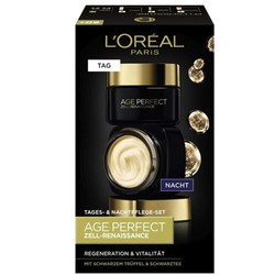 L'OREAL PARIS 巴黎欧莱雅 金致臻颜 黑松露奢养套装（日霜50ml+晚霜50ml）