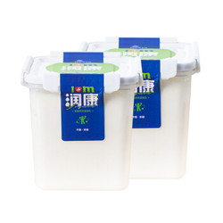 天润(terun) 新疆网红酸奶牛奶原味浓缩桶装酸奶润康方桶老酸奶1kg桶酸新鲜经典 1kg方桶*2桶 *2件