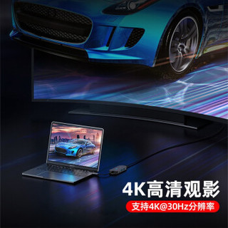 WJOY 四合一Type-C拓展坞扩展坞（USB3.0+USB2.0+Type-C快充+HDMI-4K）