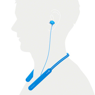 SONY 索尼 WI-C400 入耳式颈挂式蓝牙耳机 蓝色