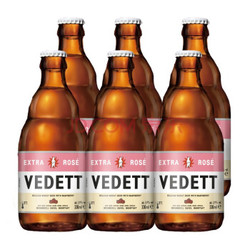白熊（Vedett Extra White）比利时 原瓶进口 精酿 白熊玫瑰红啤酒 330ml*6瓶 *3件