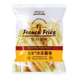 雪川食品 薯味 3/8冷冻粗薯条 500g *2件