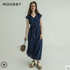 MOUSSY 010CAS30-5950 抽绳收腰无袖连衣裙