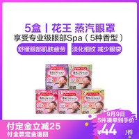 5盒 | 花王 蒸汽眼罩（无香 + 玫瑰 + 柚子 + 薰衣草 + 洋甘菊）12片/盒