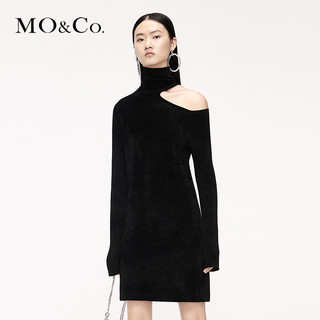 MO&Co. 摩安珂 MBO3DRSX11 高领连衣裙