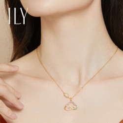 ILY ILY-5209527-1 七彩祥云项链