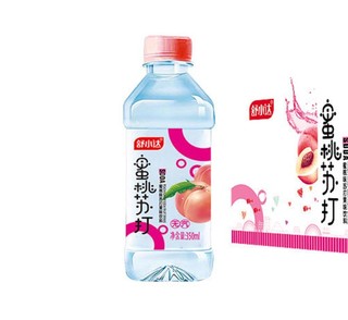 舒小达 蜜桃苏打 果味饮料 350ml*12瓶