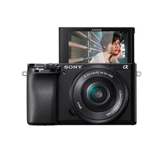 SONY 索尼 Alpha 6100L APS-C画幅 微单相机 黑色 E PZ 16-50mm F3.5 OSS 变焦镜头 单头套机