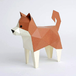 KAKU KAKU日本原产3D立体纸质拼图动物纸模