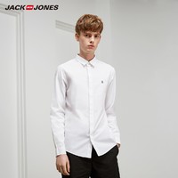 JackJones 杰克琼斯 219105532 纯棉刺绣字母商务衬衫