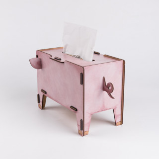 商品德国原产werkhaus木质手工diy创意组装动物纸巾餐巾纸盒-小猪