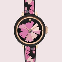 kate spade 凯特丝蓓 park row flower-print 女士时装腕表