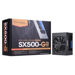 SILVER STONE 银欣 额定500W SX500-G SFX电源(金牌全模/全日系电容/ITX电源/扁平线组)